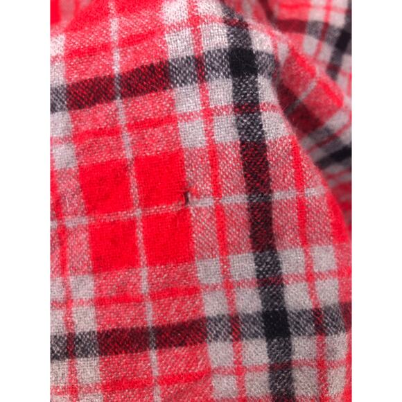 St. John’s Bay Vintage Wool Red Plaid Outdoors Button Down Flannel Shirt M - Picture 14 of 16
